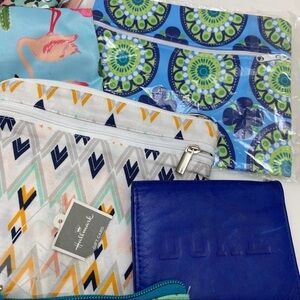 Accessories 7 piece Value Bundle! 🛍️ Cool Blues! Cosmetic Bags and More!
